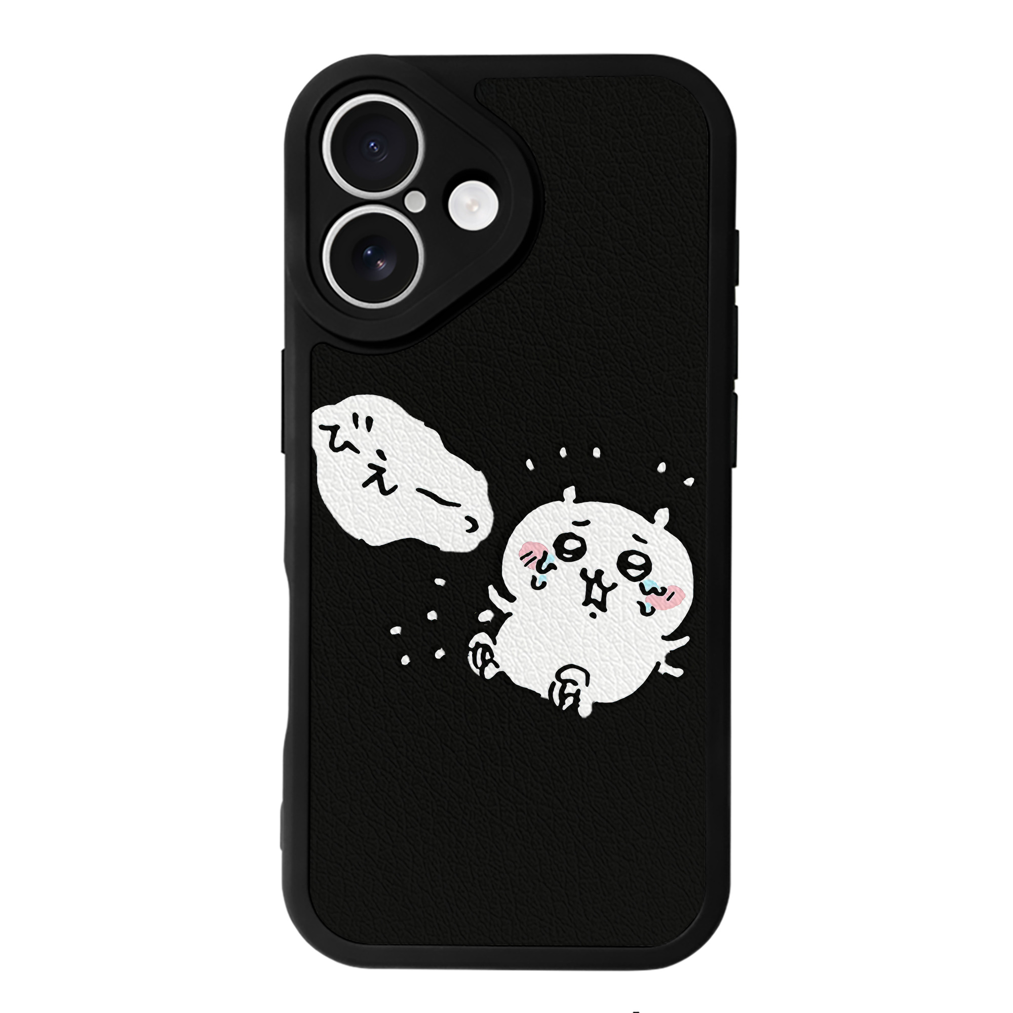 （画像用） ちいかわ ちいかわ Chii-kawa chiikawa 【iPhone 16シリーズ対応】シリコンスマホケース（レザー調） 材質：シリコン